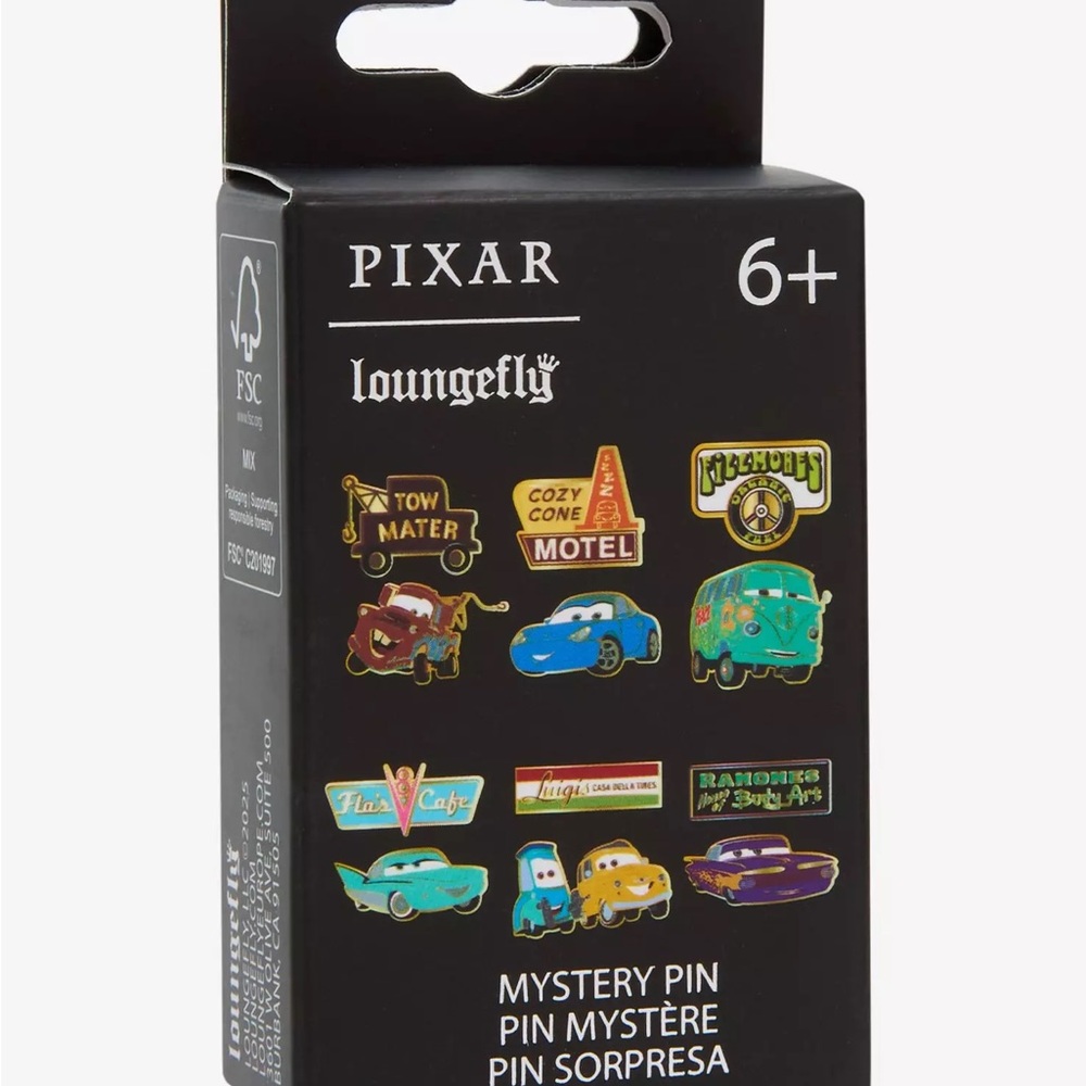 Loungefly Disney Pixar Cars Signs Blind Box Enamel Pin Set — BoxLunch Exclusive